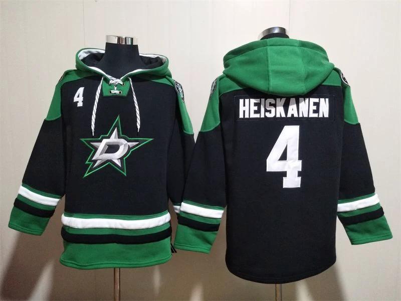 Dallas Stars #4 Miro Heiskanen Pullover Hoodie by Hoodie Pullover