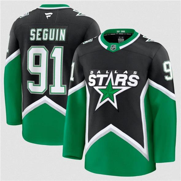 Dallas Stars #91 Tyler Seguin Black 2025-26 Alternate Stitched Hockey Jersey by Hockey David