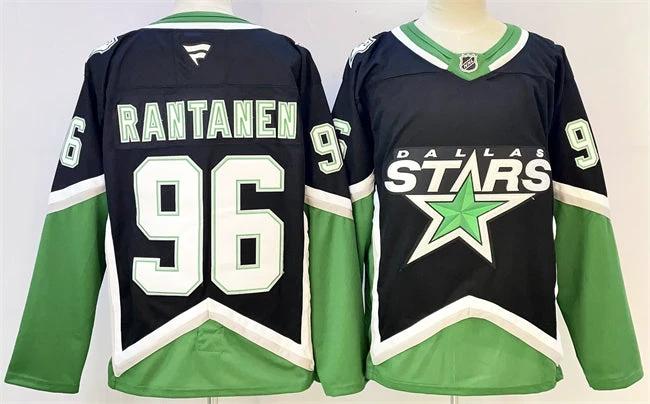 Dallas Stars #96 Mikko Rantanen Black 2025-26 Alternate Stitched Hockey Jersey by Hockey David