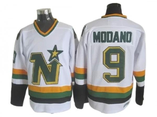 Dallas Stars #9 Mike Modano 1980's Vintage CCM Jersey - Green by Hockey David