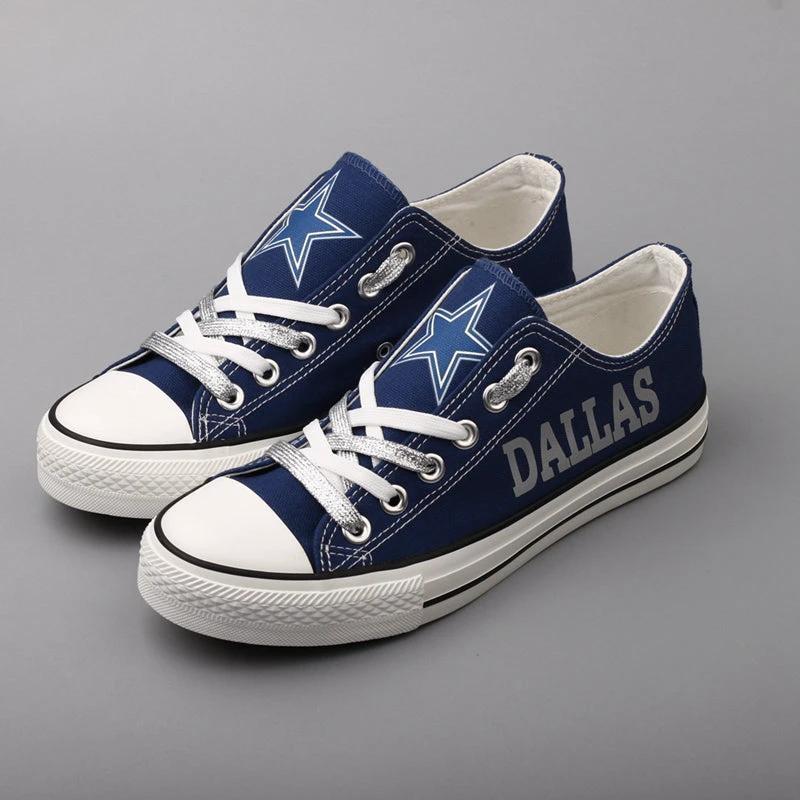 Dallas Cowboys Low Top Canvas Sport Sneakers Shoes For Men Women Fans by Crocs