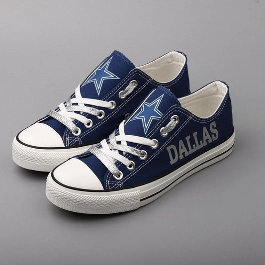 Dallas Cowboys Low Top Canvas Sport Sneakers Shoes For Men Women Fans by Crocs