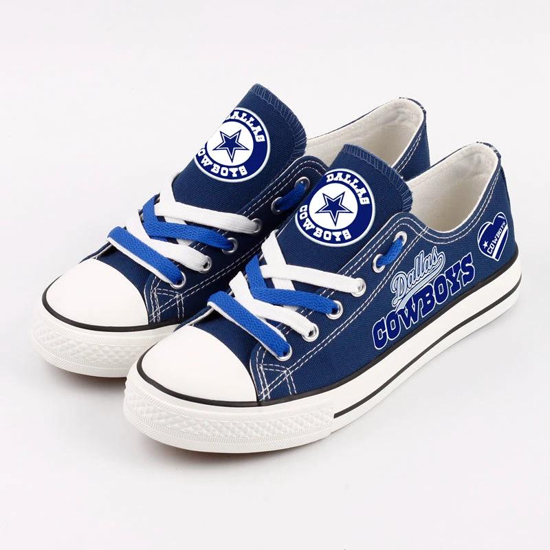Dallas Cowboys Low Top Canvas Sport Sneakers Shoes For Men Women Fans by Crocs