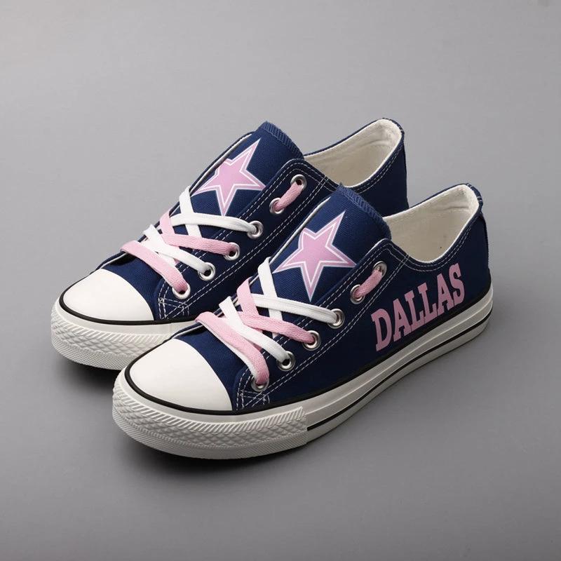 Dallas Cowboys Low Top Canvas Sport Sneakers Shoes For Men Women Fans by Crocs