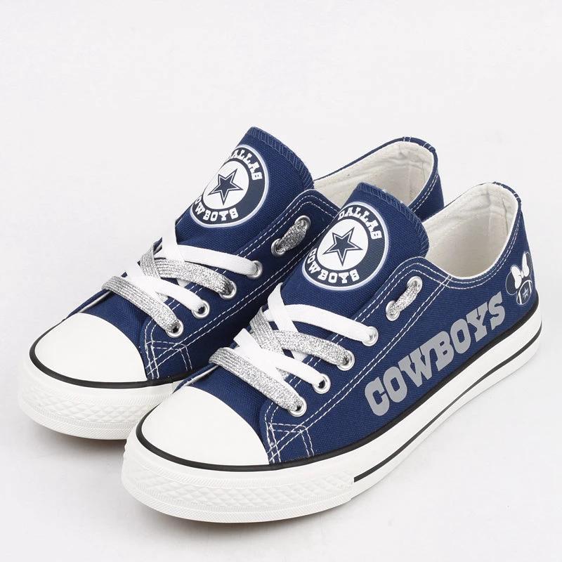 Dallas Cowboys Low Top Canvas Sport Sneakers Shoes For Men Women Fans by Crocs
