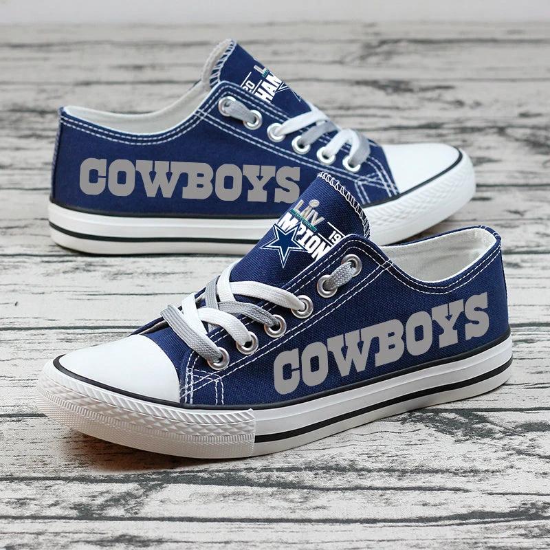Dallas Cowboys Low Top Canvas Sport Sneakers Shoes For Men Women Fans by Crocs
