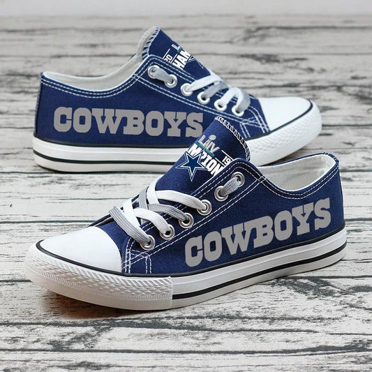 Dallas Cowboys Low Top Canvas Sport Sneakers Shoes For Men Women Fans by Crocs
