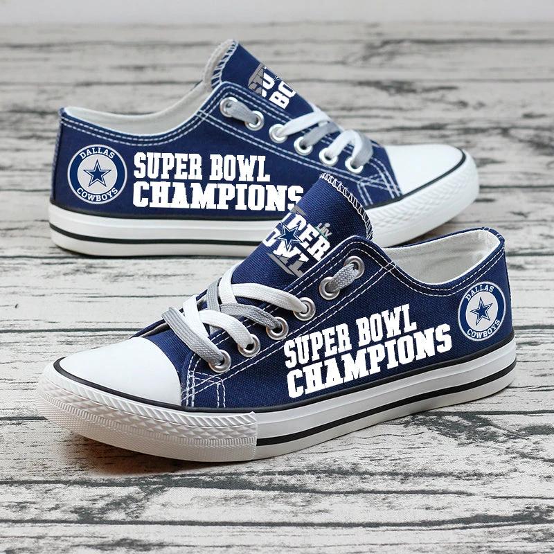 Dallas Cowboys Low Top Canvas Sport Sneakers Shoes For Men Women Fans by Crocs
