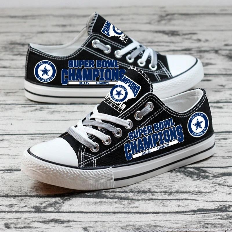 Dallas Cowboys Low Top Canvas Sport Sneakers Shoes For Men Women Fans by Crocs