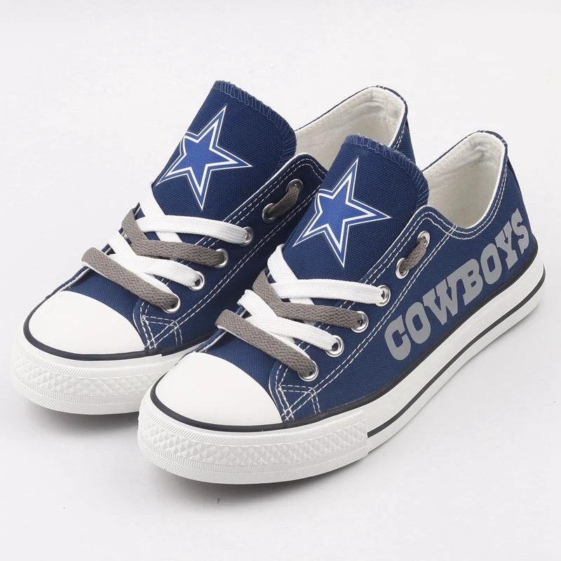 Dallas Cowboys Low Top Canvas Sport Sneakers Shoes For Men Women Fans by Crocs