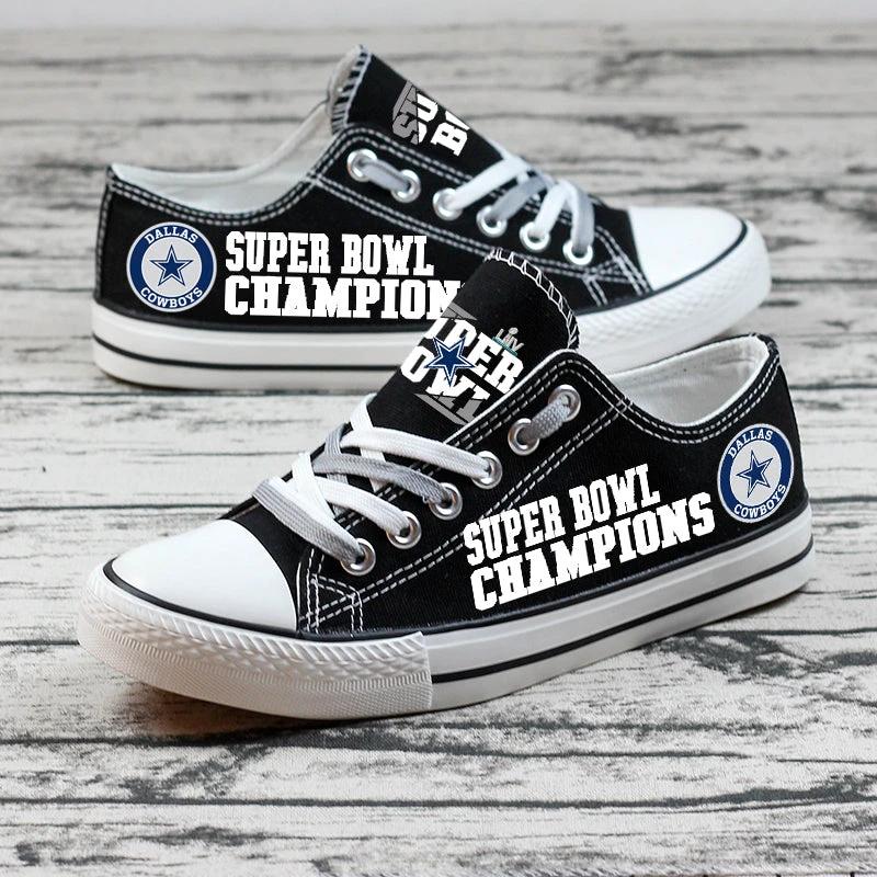 Dallas Cowboys Low Top Canvas Sport Sneakers Shoes For Men Women Fans by Crocs