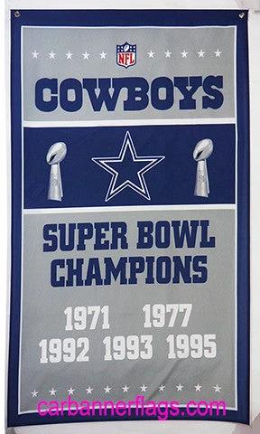 Dallas Cowboys Flag-3x5 NFL Banner-100% polyester-Helmet-Champions by flagsshop