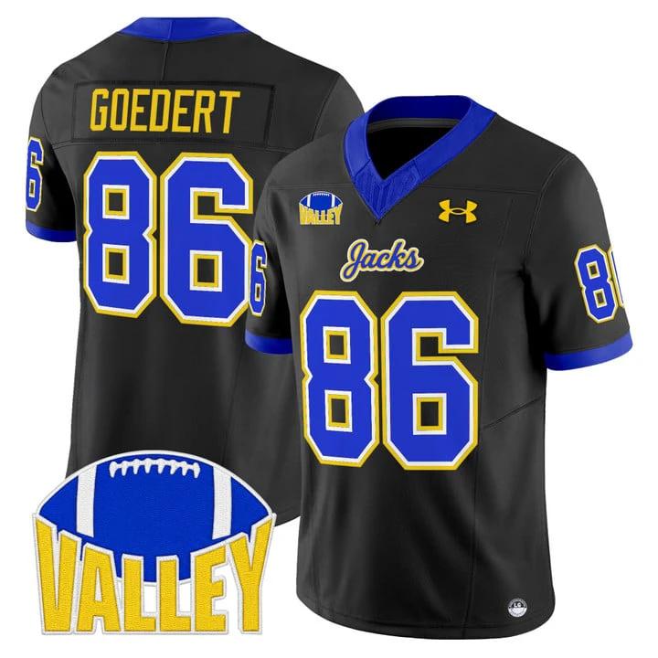 Dallas Goedert Jersey #86 South Dakota State Jackrabbits 2025 Stitched by My Store NCAA Football Jerseys