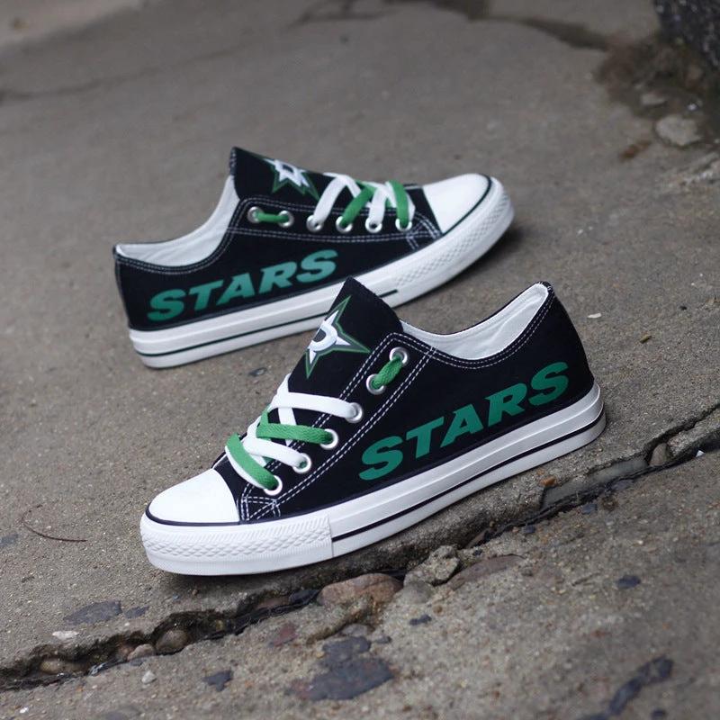 Dallas Stars Low Top Canvas Sport Sneakers Shoes For Men Women Fans by Crocs