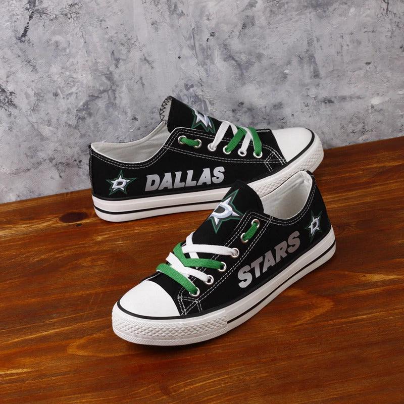 Dallas Stars Low Top Canvas Sport Sneakers Shoes For Men Women Fans by Crocs