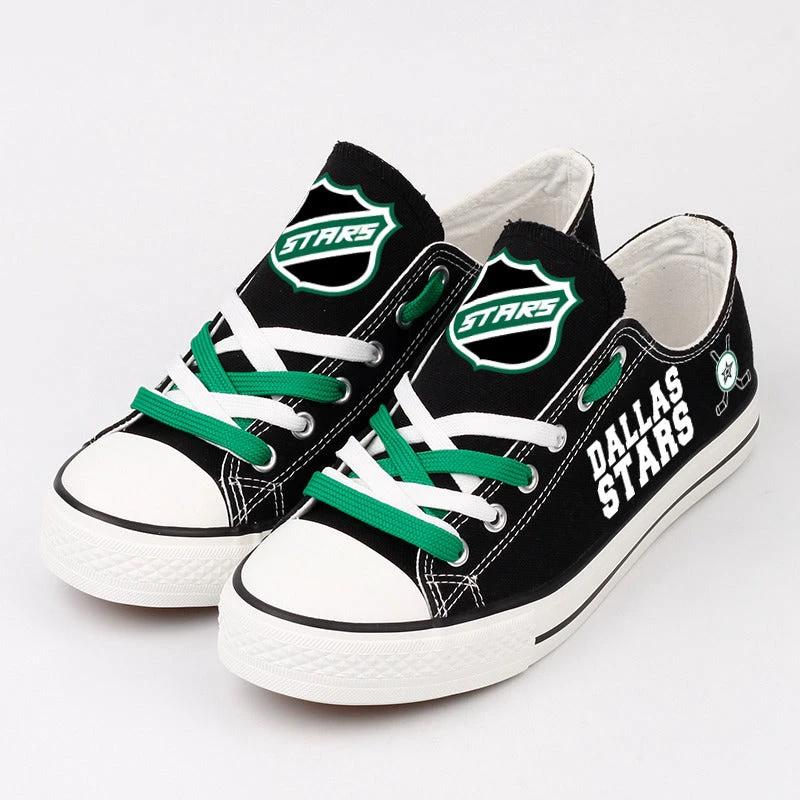 Dallas Stars Low Top Canvas Sport Sneakers Shoes For Men Women Fans by Crocs