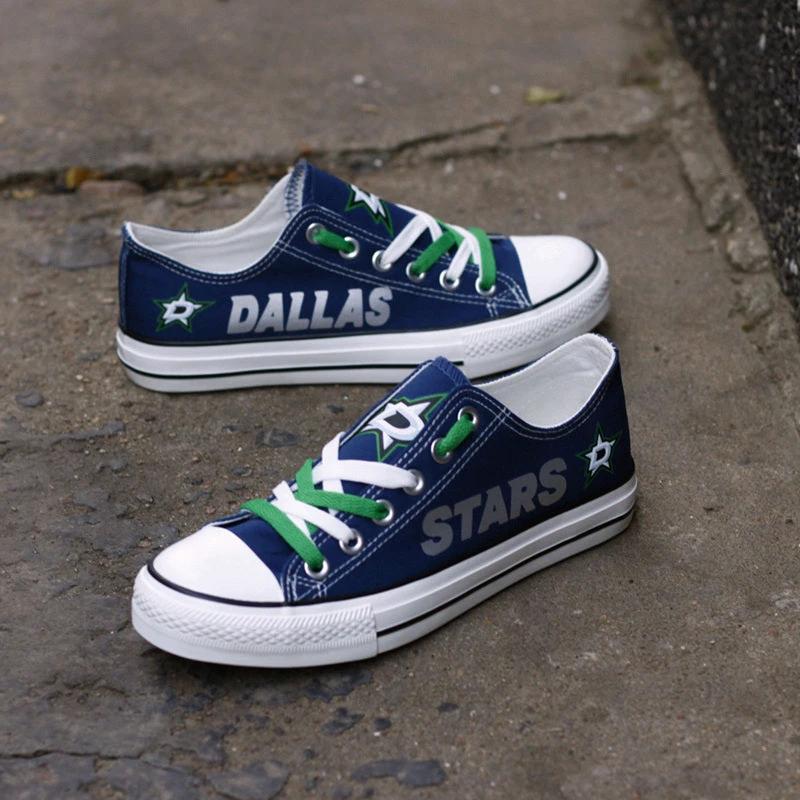 Dallas Stars Low Top Canvas Sport Sneakers Shoes For Men Women Fans by Crocs