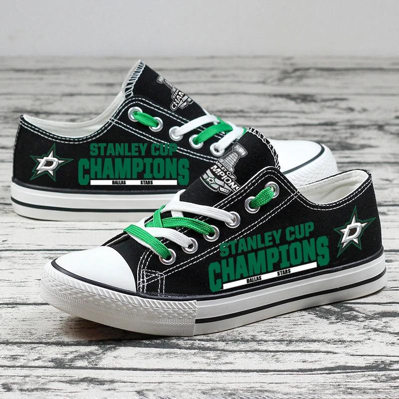 Dallas Stars Low Top Canvas Sport Sneakers Shoes For Men Women Fans by Crocs