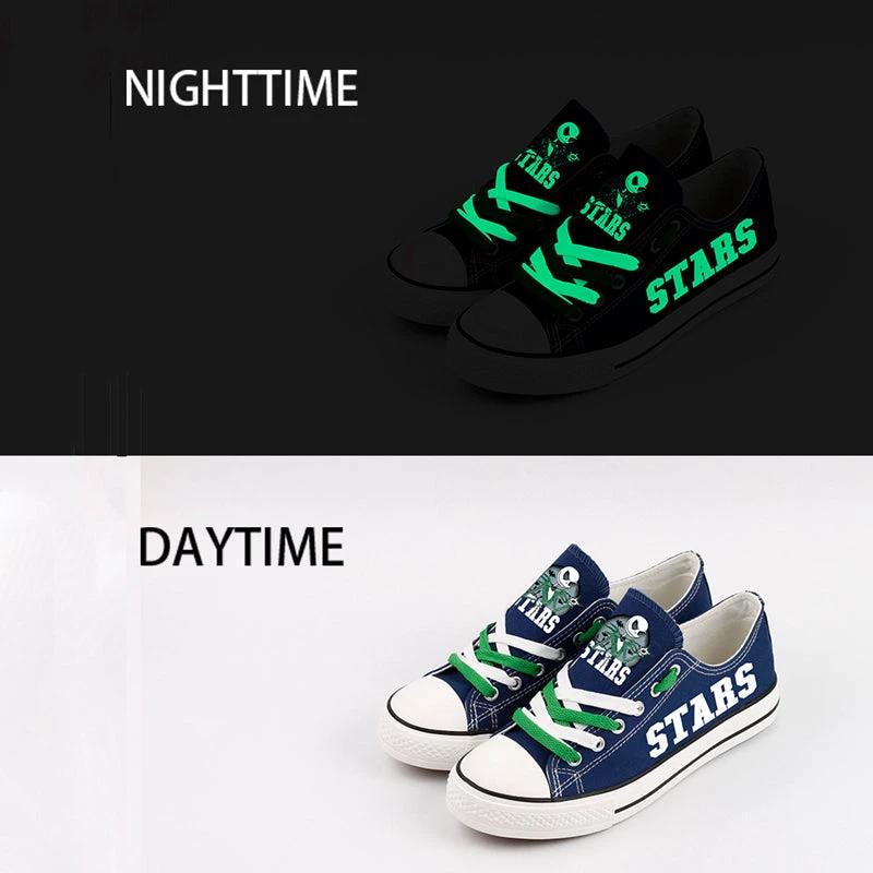 Dallas Stars Low Top Canvas Sport Sneakers Shoes For Men Women Fans by Crocs