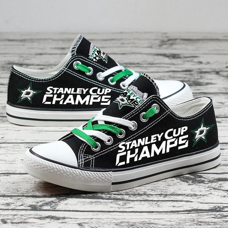 Dallas Stars Low Top Canvas Sport Sneakers Shoes For Men Women Fans by Crocs