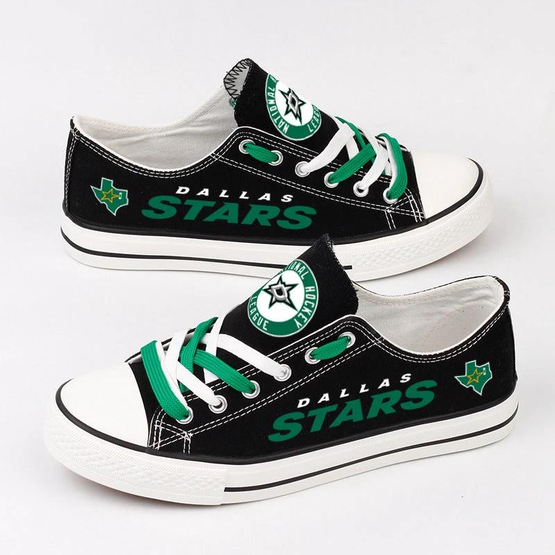 Dallas Stars Low Top Canvas Sport Sneakers Shoes For Men Women Fans by Crocs