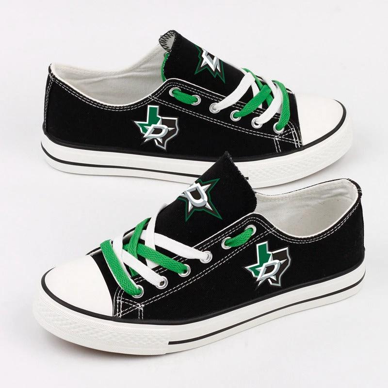 Dallas Stars Low Top Canvas Sport Sneakers Shoes For Men Women Fans by Crocs
