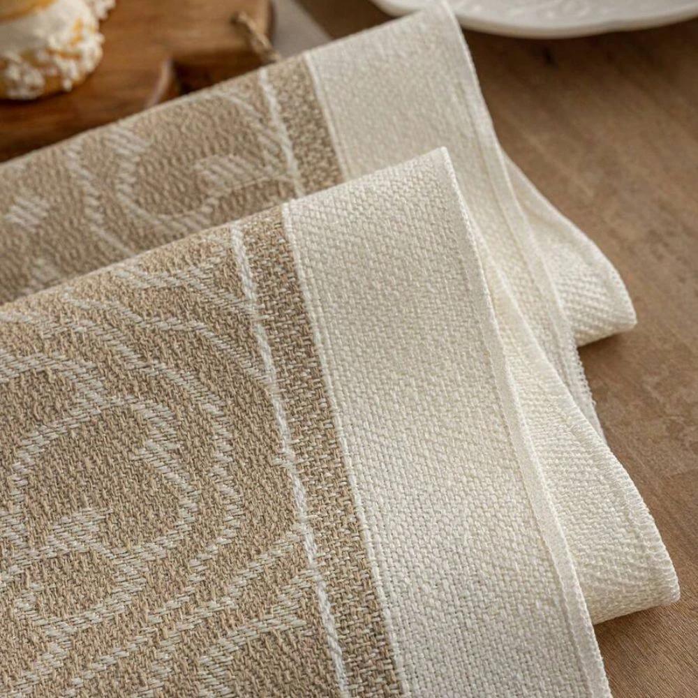 Damask Dune Table Runner by Casa & Beyond