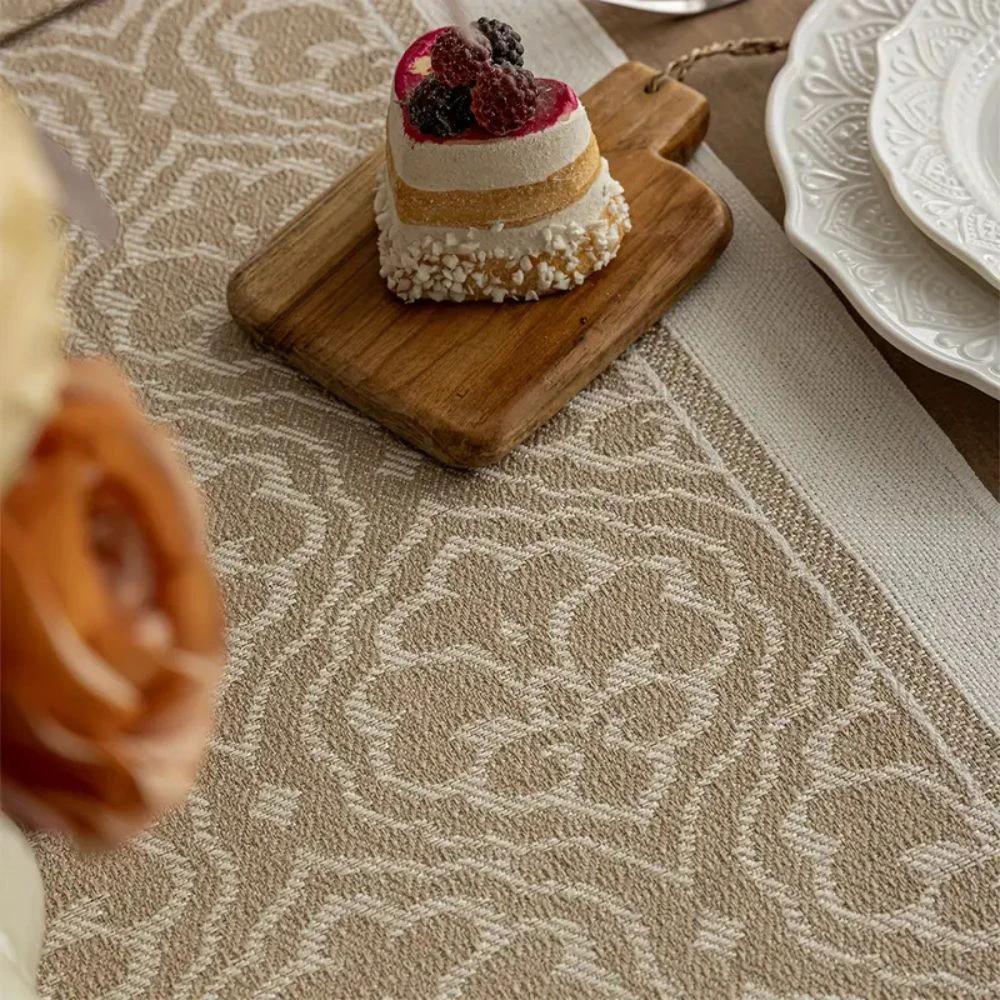 Damask Dune Table Runner by Casa & Beyond