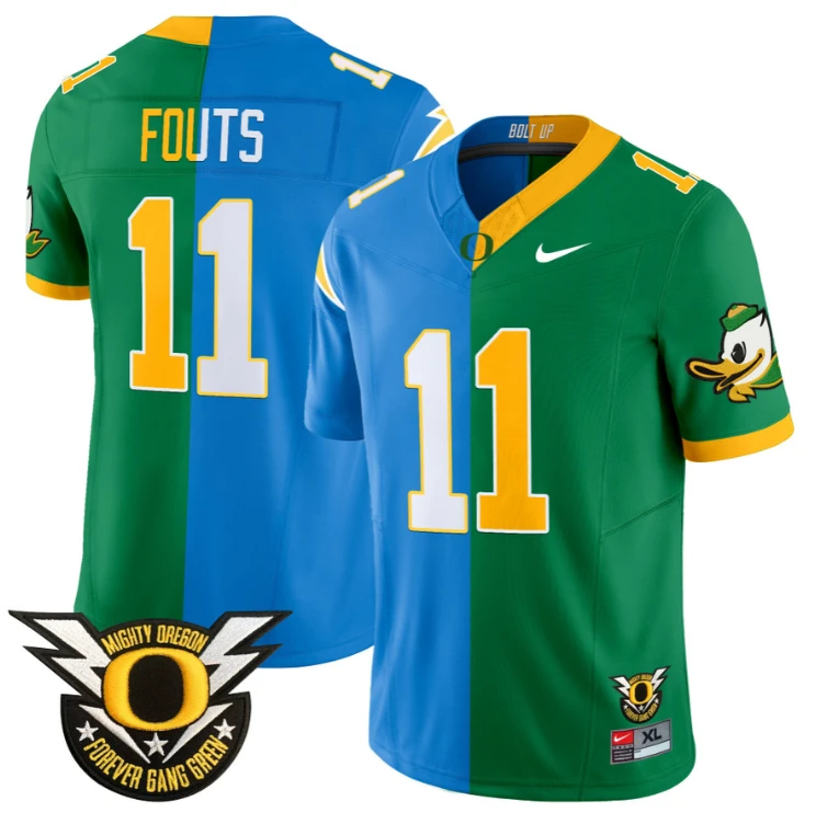Dan Fouts Jersey #11 Oregon Ducks Split Vapor Limited Football Stitched by NCAA Football Jersey