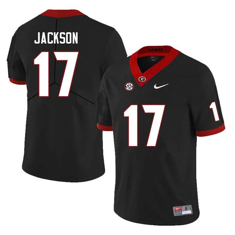 Dan Jackson Jersey #17 Georgia Bulldogs College Football Black Stitched by My Store