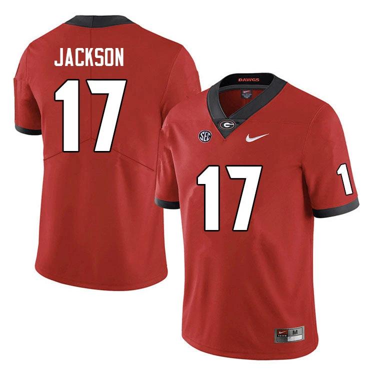 Dan Jackson Jersey #17 Georgia Bulldogs College Football Red by My Store