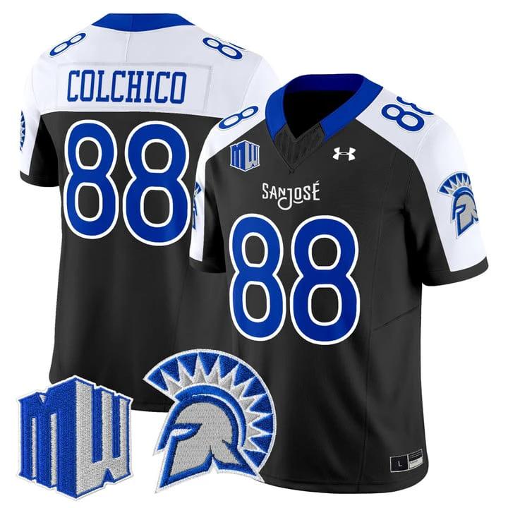 Dan Colchico Jersey #88 San José State Spartans 2025 Limited Stitched by My Store NCAA Football Jerseys