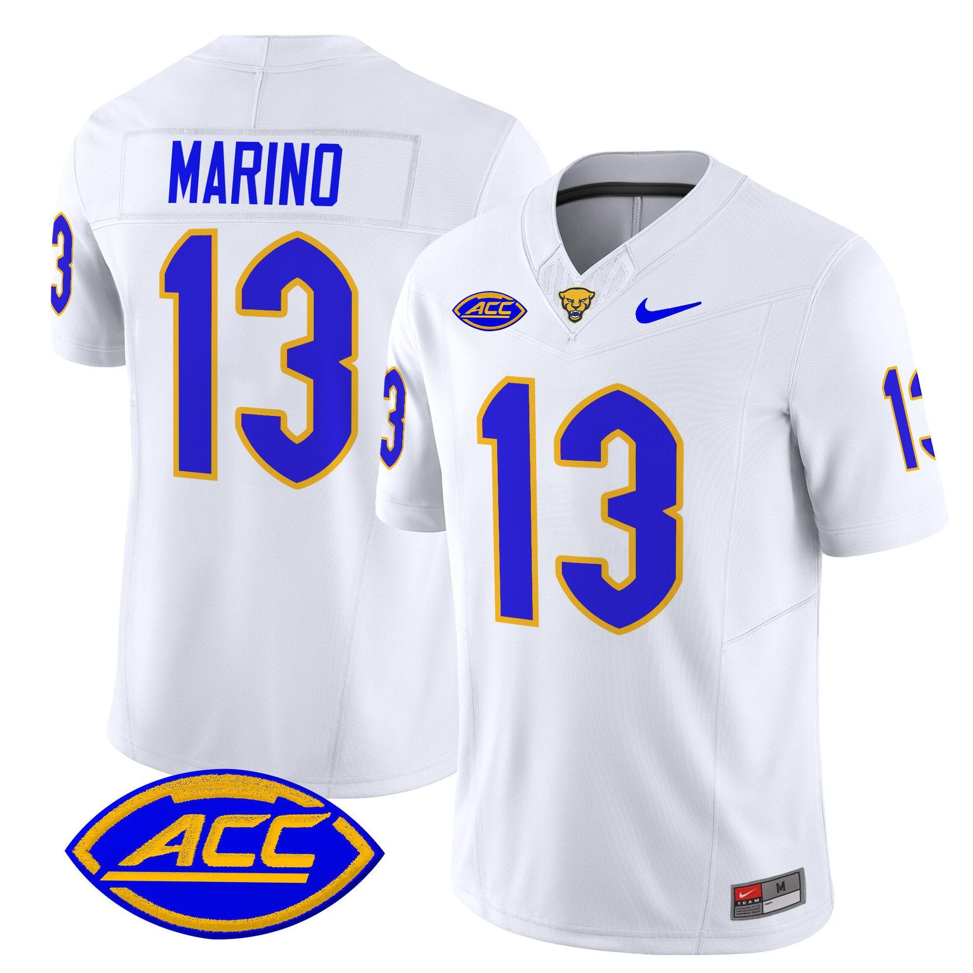 Dan Marino Jersey #13 Pittsburgh Panthers 2025 Limited Stitched by My Store NCAA Football Jerseys