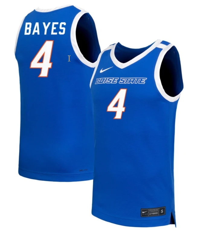 Dani Bayes Jersey #4 Boise State Broncos NIL Basketball Royal by My store basketball