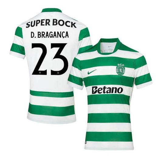 Daniel Bragança 23 Sporting CP 2025-26 Home Match Jersey – Green by Soccer Jersey