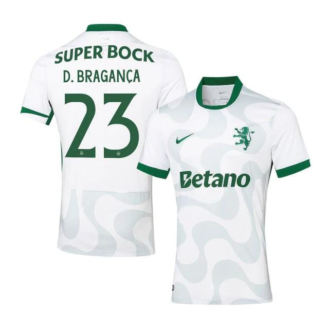 Daniel Bragança 23 Sporting CP 2025-26 Third Match Jersey – White by Soccer Jersey
