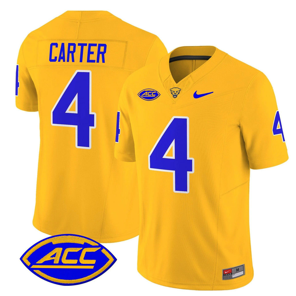 Daniel Carter Jersey #4 Pittsburgh Panthers 2025 Limited Stitched Gold by My Store