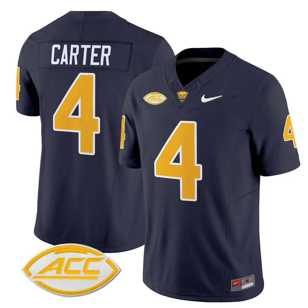 Daniel Carter Jersey #4 Pittsburgh Panthers 2025 Limited Stitched Navy by My Store