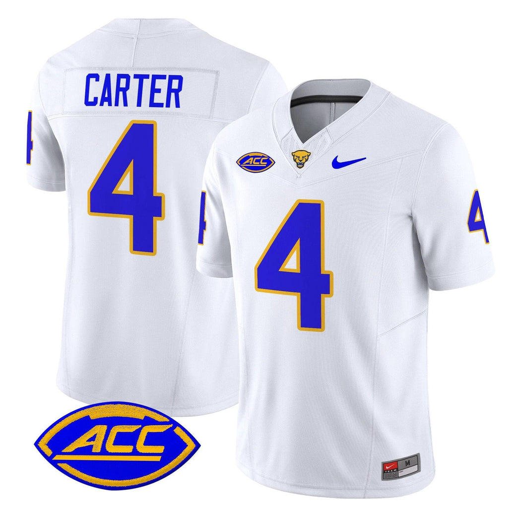 Daniel Carter Jersey #4 Pittsburgh Panthers 2025 Limited Stitched White by My Store