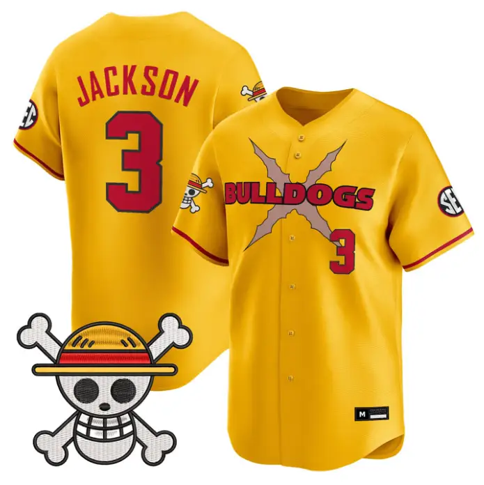 Daniel Jackson Jersey #3 Georgia Bulldogs Baseball One Piece Stitched by My Store