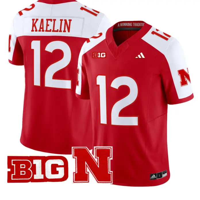 Daniel Kaelin Jersey #12 Nebraska Cornhuskers 2026 Vapor Limited Stitched by My Store NCAA Football Jerseys