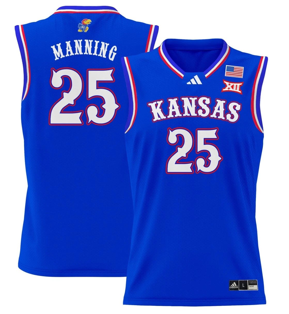Danny Manning Jersey #25 Kansas Jayhawks 2024 Lightweight Basketball Royal by My store basketball