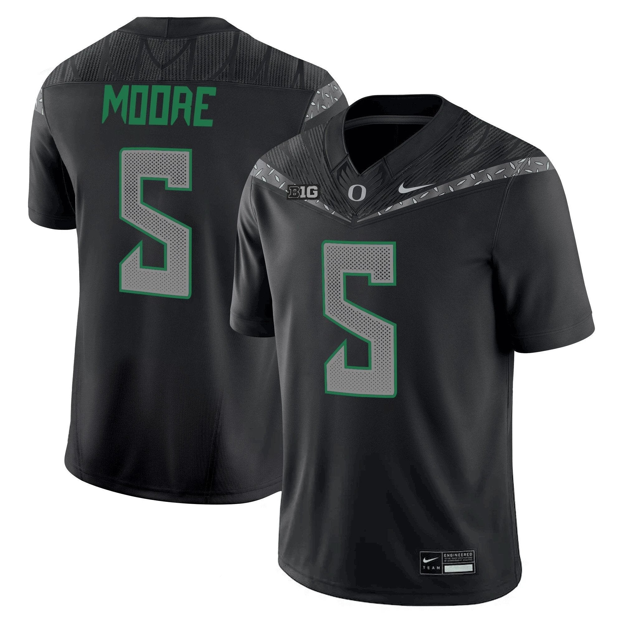Dante Moore Jersey #5 Oregon Ducks 2025 Vapor Limited V2 Stitched Black by NCAA Football Jersey