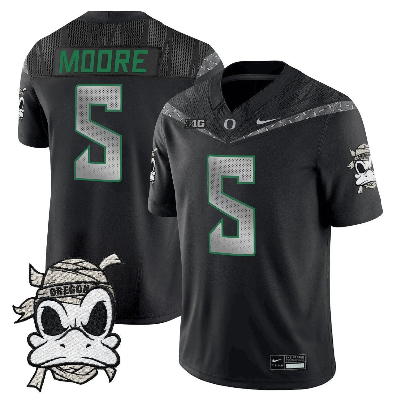 Dante Moore Jersey #5 Oregon Ducks 2025 Mummy Duck Vapor Limited Stitched by My Store NCAA Football Jerseys