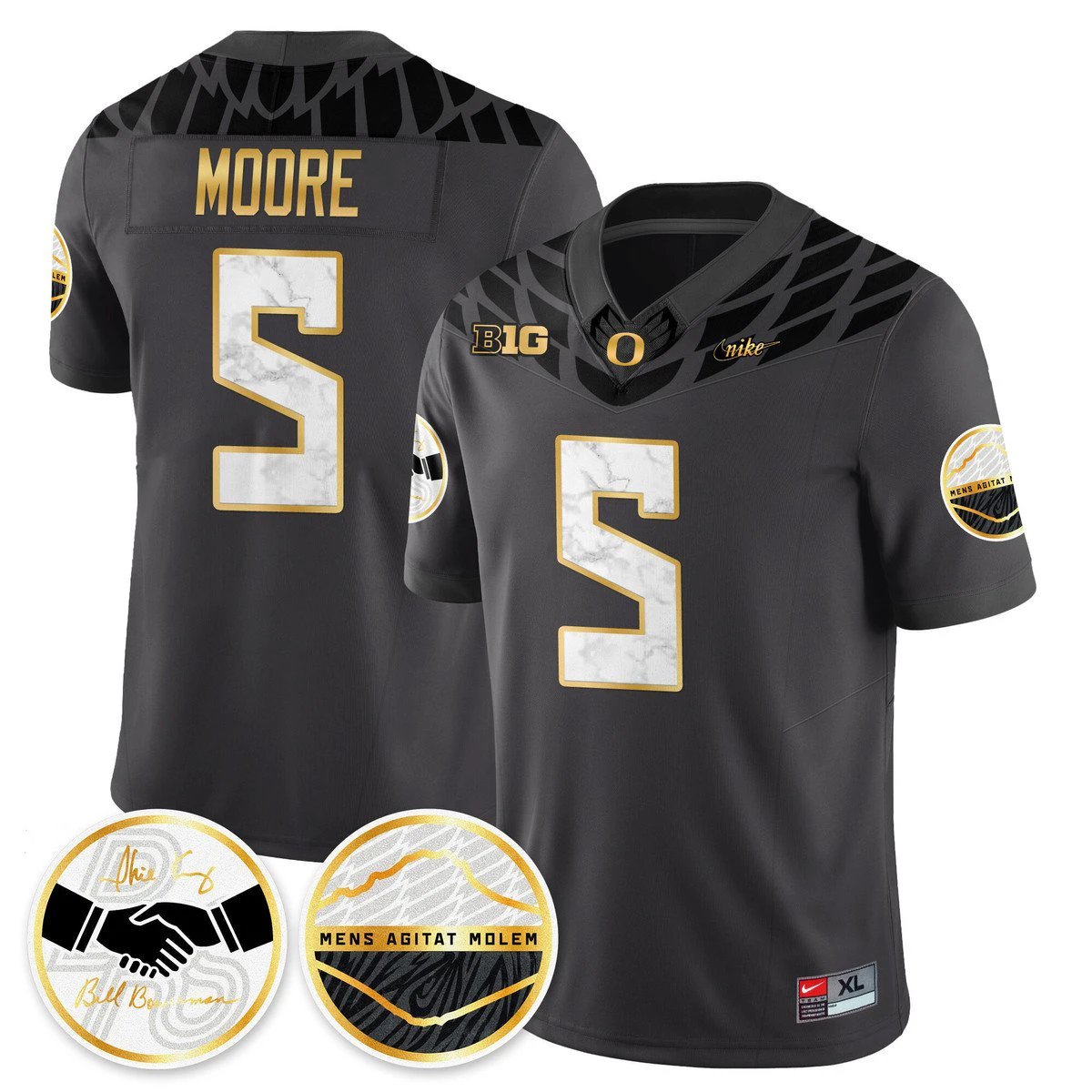 Dante Moore Jersey #5 Oregon Ducks 2025 Shoe Duck Stitched by My Store NCAA Football Jerseys