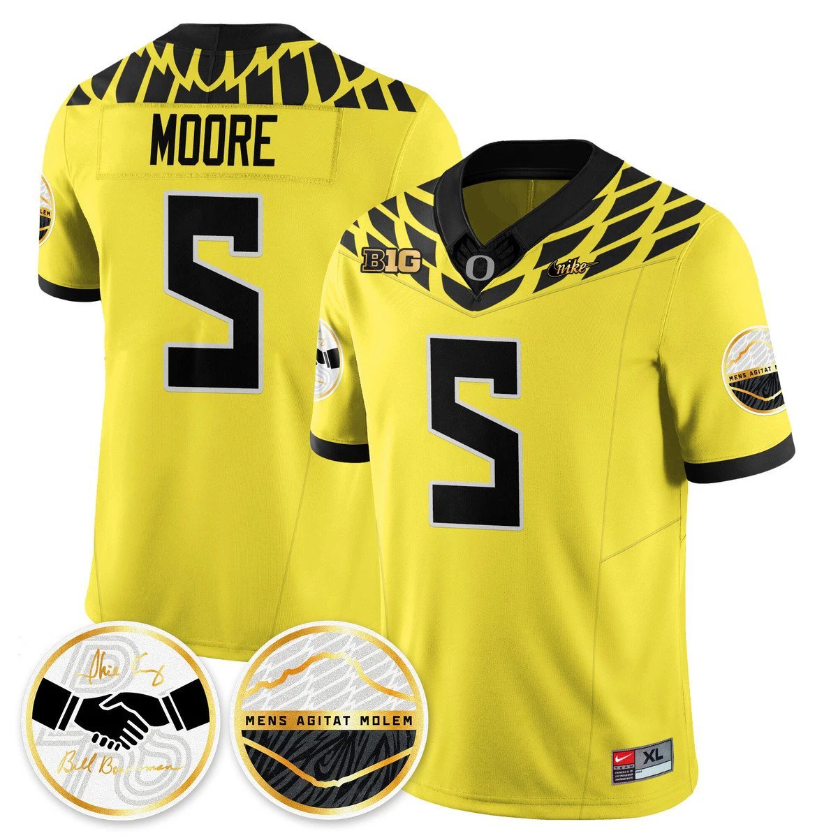 Dante Moore Jersey #5 Oregon Ducks 2025 Shoe Duck Stitched by My Store NCAA Football Jerseys