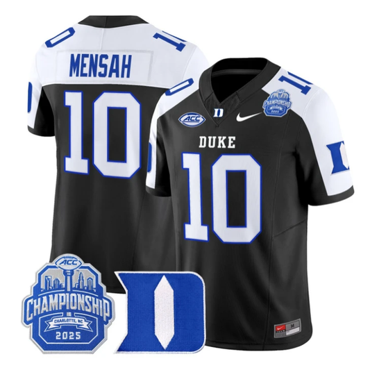 Darian Mensah Jersey #10 Duke Blue Devils 2025 ACC Championship Stitched by My Store NCAA Football Jerseys