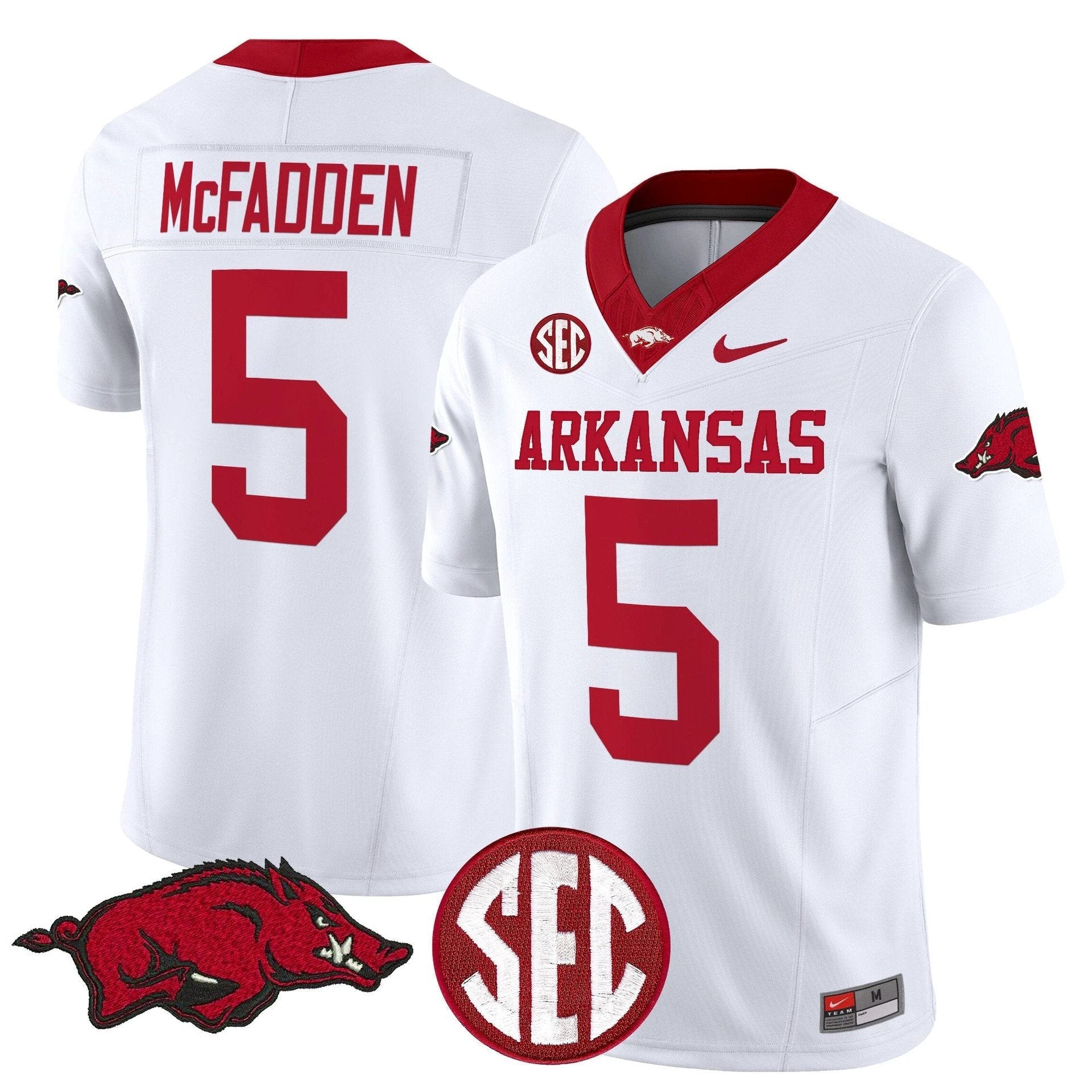 Darren McFadden Jersey #5 Arkansas Razorbacks Limited Stitched White by My Store
