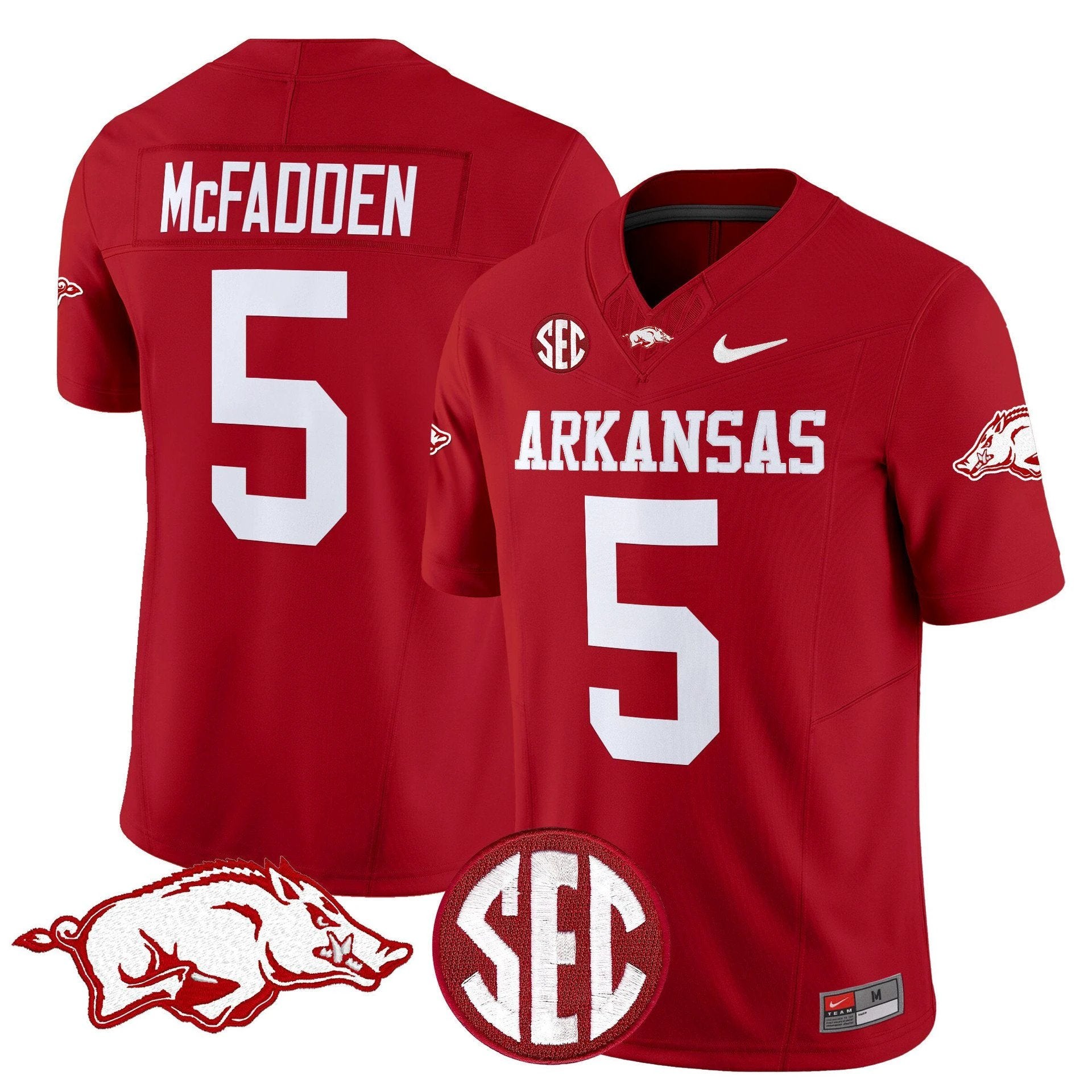 Darren McFadden Jersey #5 Arkansas Razorbacks Limited Stitched by My Store NCAA Football Jerseys