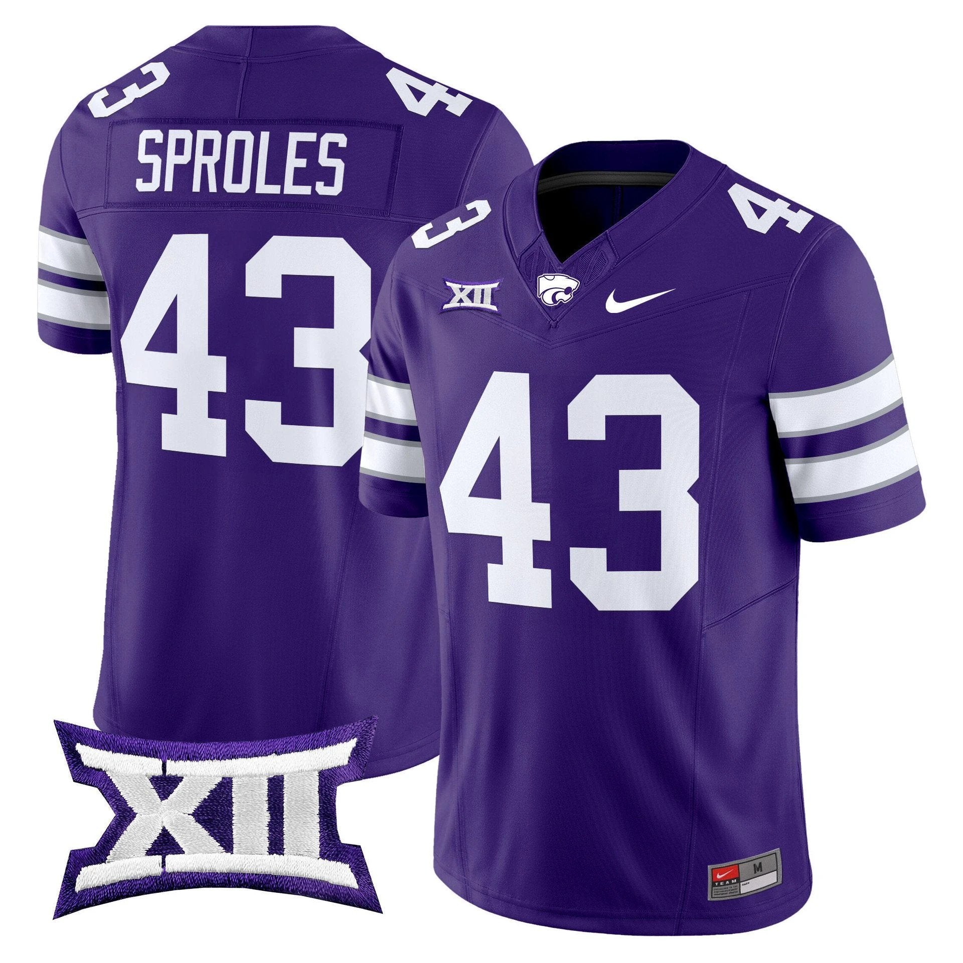 Darren Sproles Jersey #43 Kansas State Wildcats 2025 Limited Stitched by My Store NCAA Football Jerseys